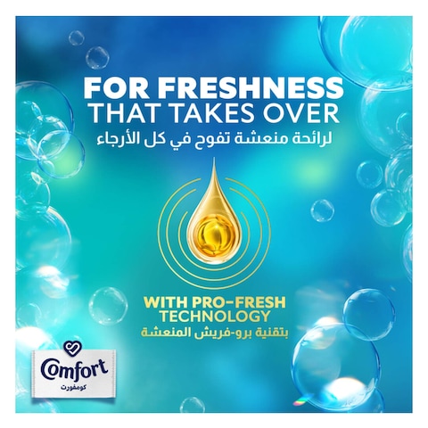 Comfort Concentrated Fabric Softener,  Blue Love, 1.5L