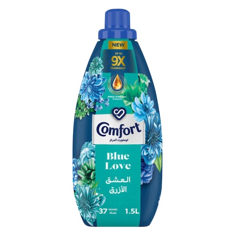 Comfort Concentrated Fabric Softener,  Blue Love, 1.5L