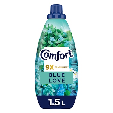 Comfort Concentrate Fabric Softener, Blue Love, 1L
