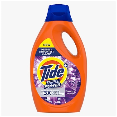 Tide Triple Power Lavender Liquid Detergent, 2.8L