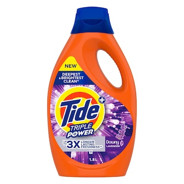 Tide Triple Power Lavender Liquid Detergent, 1.8L