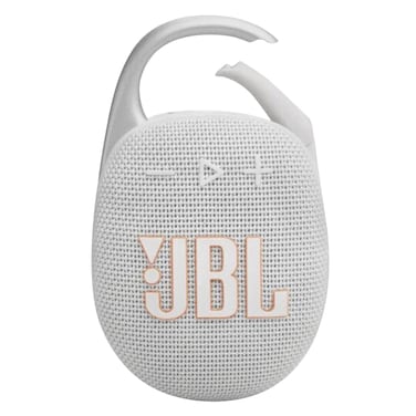 JBL Clip 5 Ultra-Portable Waterproof Speaker - White
