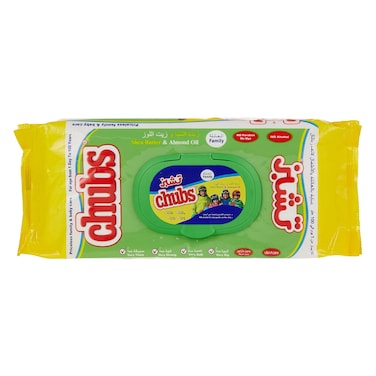 Chubs Shea Butter And Almond Oil All Family Wet Wipes 40 Pieces