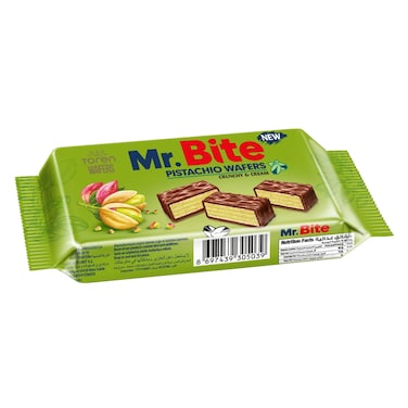 Mr. Bite Crunchy And Cream Pistachio Wafer 32g