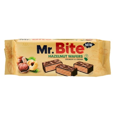 Mr. Bite Crunchy And Cream Hazelnut Wafer 38g