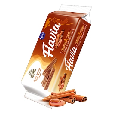 Toren Flavia Crunchy And Cream Cinnamon And Caramel Wafer 55g