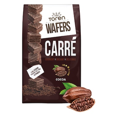 Toren Carre Crunchy Creamy Cocoa Cubic Wafer 125g