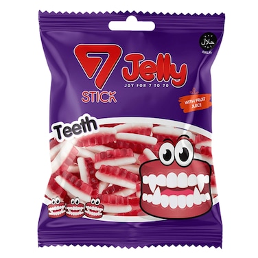 7 Stick Teeth Candy Jelly 120g