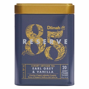 Dilmah 85 Reserve Earl Grey And Vanilla Ceylon Black Tea 40g