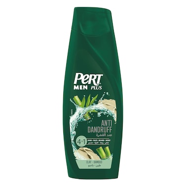 Pert Men Shampoo Anit-Dandruf Bamboo &amp; Clay, 4In1, 360ml