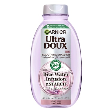 Garnier Ultra Doux Rice Water Infusion And Starch Smoothing Shampoo 400ml