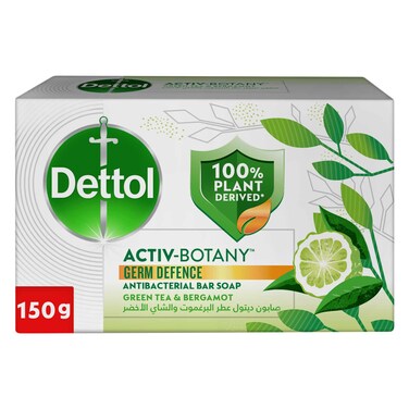 ديتول صابون آكتيف بوتاني الشاي الأخضر والبرغموت، 150 جرام