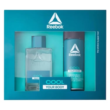 Reebok Cool Your Body Gift Set Eau De Toilette 100ml + Deodorant Body Spray 127g