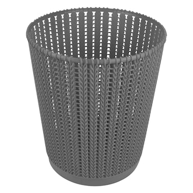 هلال - سلة مهملات مكتبية رمادية اللون