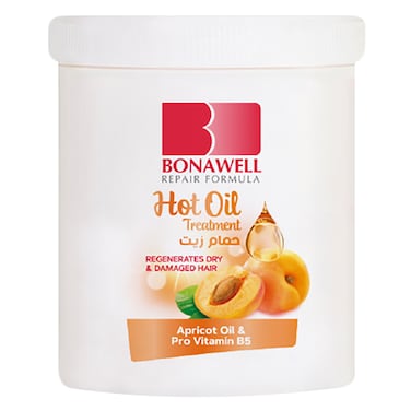 Bonawell -Hot Oil- Hair Treatment With Apricot, 225ml