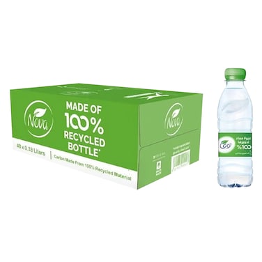نوفا ماء قوارير بلاستيكية 330 مل ×40
