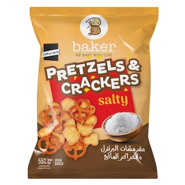 Baker Pretzels &amp; Crackers 125g