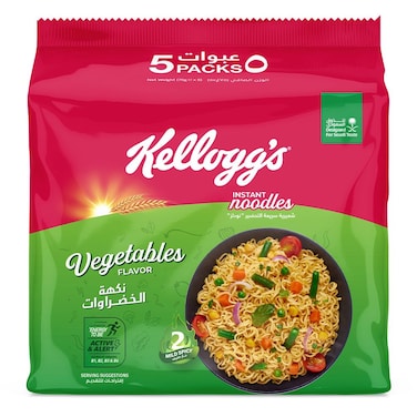 Kellogg&rsquo;s Instant Noodles Vegetables Flavor 75g X 5 Pieces