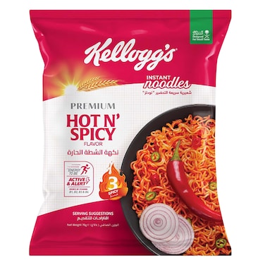 كيلوجز - نودلز سريعة التحضير نكهة الشطة الحارة 75 جرام