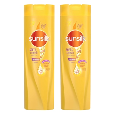 SUNSILK Shampoo, Silky Smooth, 2 x 350ml