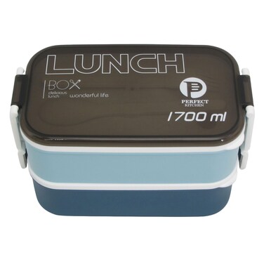 Perfect Lunch Box Plastic 1.7L Blue