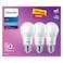 Philips - LED Bulb 13w E27, 6500k, 3 Pieces