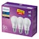 Philips - LED Bulb 13w E27, 3000k, 3 Pieces