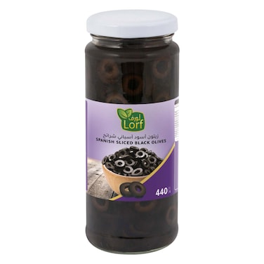 لورف زيتون أسود مقطع 440 جرام