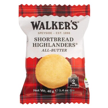 ووكرز - بسكويت شورتبريد هايلاندرز 40 جرام