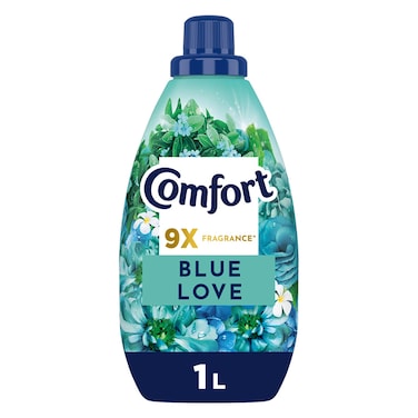 Comfort Concentrate Fabric Softener, Blue Love, 1L