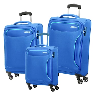 American Tourister Holiday Soft Luggage Set, 3 Pieces, Blue