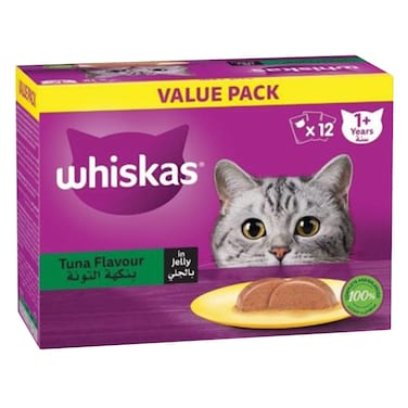 Whiskas Tuna Wet Cat Food, 80G (Pack of 12)