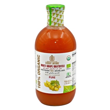 Georgia&#39;s Natural - Organic White Rkatsiteli Grape Juice 750ml