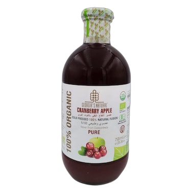 جورجيا عصير التفاح بالتوت البري النقي والعضوي 750 جرام