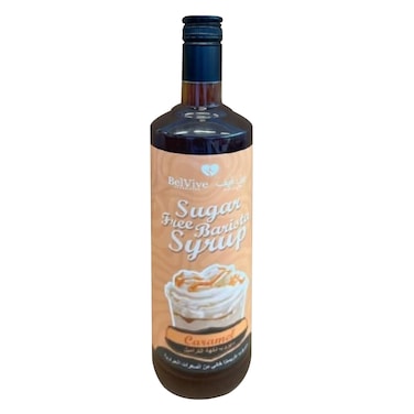 Belvive - Sugar Free Caramel Barista Syrup Bottle 1L