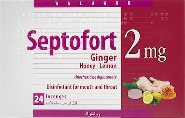 Septofort Ginger Honey Lemon 2 Mg Lozenges 24-Pack