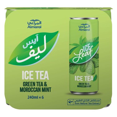آيس ليف شاي أخضر مغربي بالنعناع 240 مل × 6