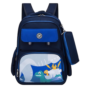 إيزي كيدز، حقيبة مدرسية، مع صندوق أقلام، أزرق، 18 بوصة