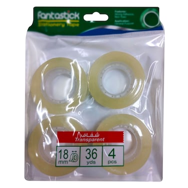 Clear Tape 36yard X 18mm Set 4 Pieces