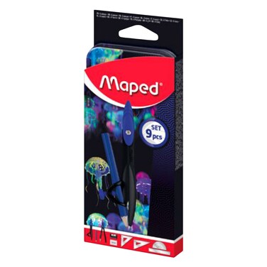 MAPED - Math Set - 9 Pieces