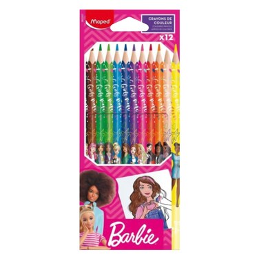 Maped Barbie Themed Coloured Pencils