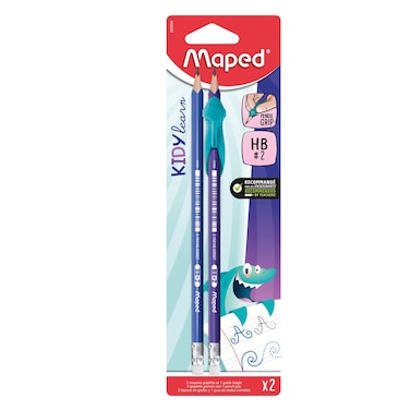 Maped - (Kidy Learn) HB Pencil x2 With Grip