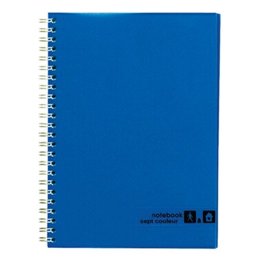 Sept Couleur Notebook Blue B5 80 Sheet