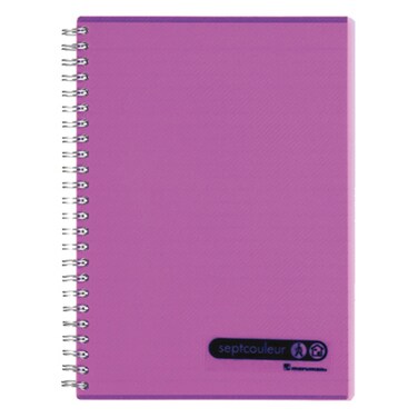 Sept Couleur Notebook Purple B5 80 Sheet