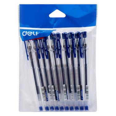 ديلي - أقلام جل 0.7 مل 10 قطع زرقاء