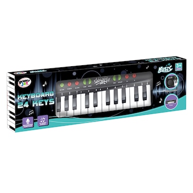 Power Joy Battery Operated 24 Keys Music Keyboard Multicolour