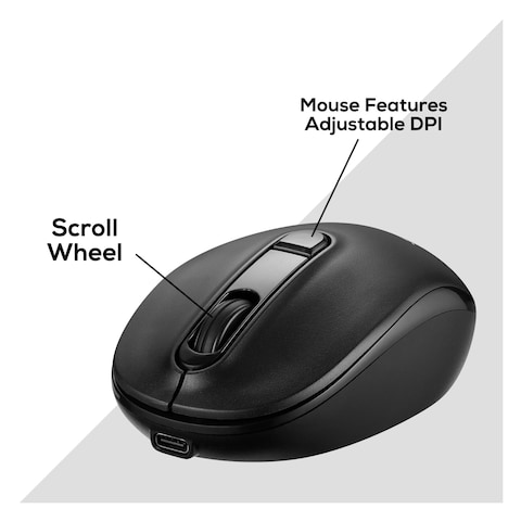 VolkanoX - Garnet Series Dual Mode Rechargeable Keyboard &amp; Mouse Combo (VKX-20008-BK)