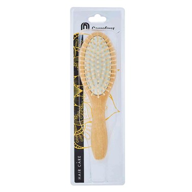 Carrefour - Hair Brush Wooden Handle And Wooden Pins