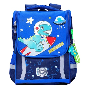 Eazy Kids Dino School Backpack Blue 15""