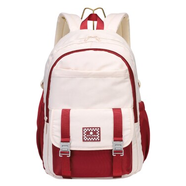 أطلس - حقيبة مدرسية مقاس 18 بوصة لون خمري